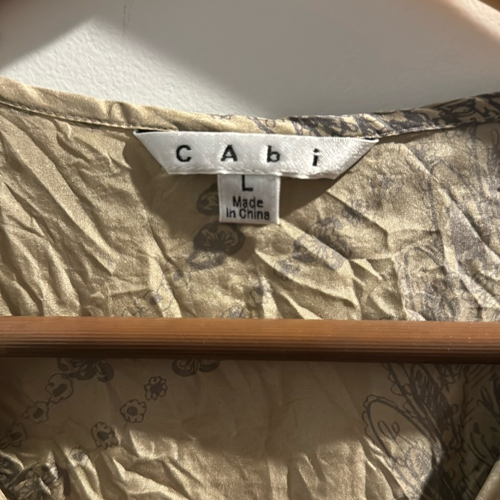 CAbi silk sleeveless blouse